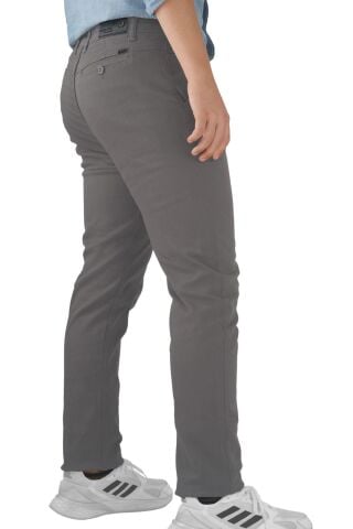 Mutlu Kids Erkek Çocuk Gabardin Pantolon Gri - 11 Yaş