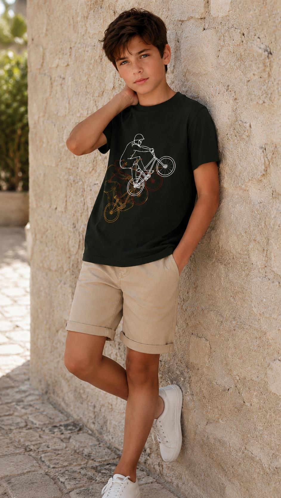 Mutlu Kids Erkek Çocuk Şort Bej - 16 Yaş