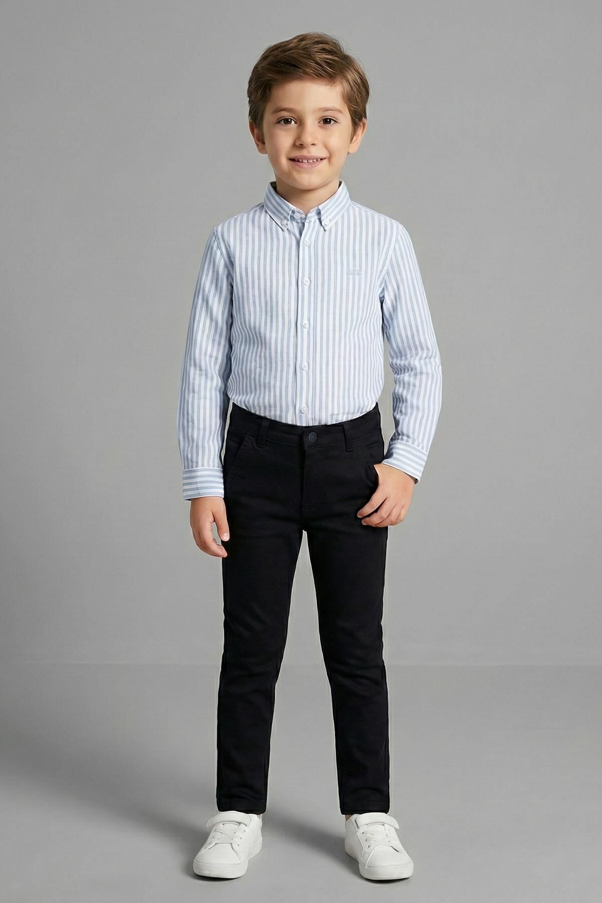 Mutlu Kids Erkek Çocuk Gabardin Pantolon Siyah - 15 Yaş