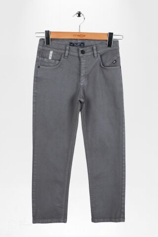 Mutlu Kids Erkek Çocuk Gabardin Pantolon Antrasit - 9 Yaş