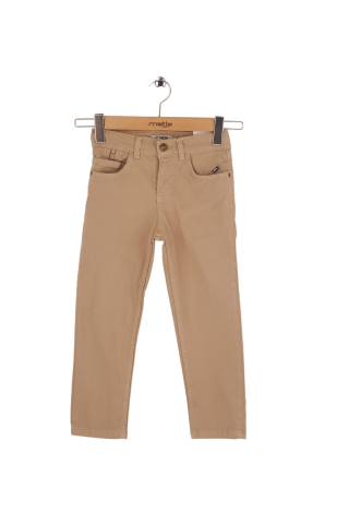 Mutlu Kids Erkek Çocuk Gabardin Pantolon Bej - 10 Yaş