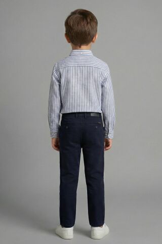 Mutlu Kids Erkek Çocuk Gabardin Pantolon Lacivert - 6 Yaş
