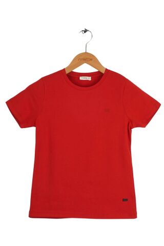 Mutlu Kids Kız Çocuk Tişört Kırmızı - 10 Yaş