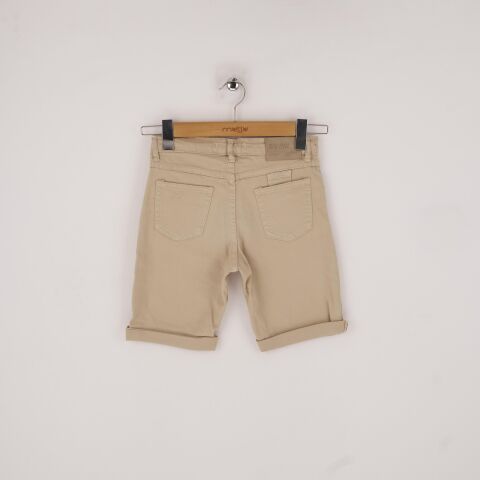 Mutlu Kids Erkek Çocuk Denim Şort Bej - 6 Yaş