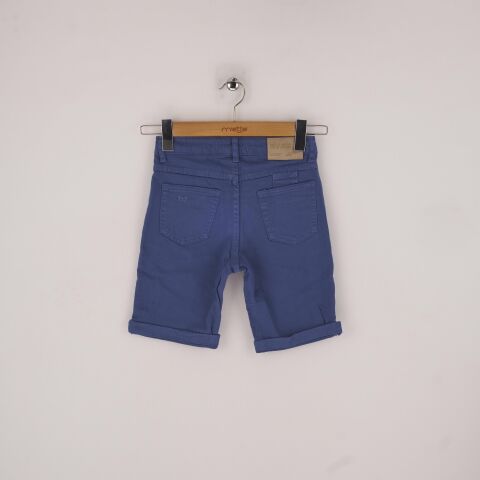 Mutlu Kids Erkek Çocuk Denim Şort İndigo - 5 Yaş