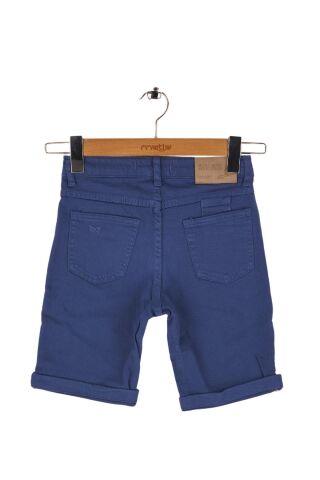 Mutlu Kids Erkek Çocuk Denim Şort İndigo - 8 Yaş