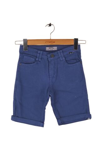 Mutlu Kids Erkek Çocuk Denim Şort İndigo - 9 Yaş