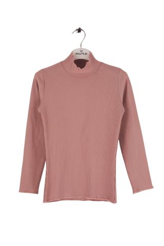 Mutlu Kids Yarım Balıkçı Kız Çocuk Body Tişört GÜL - 15 Yaş