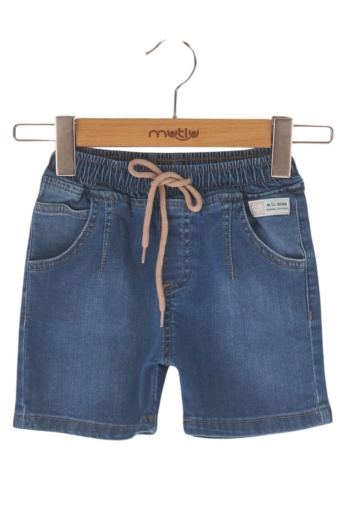 Mutlu Kids Erkek Çocuk Bebek Kot Şort