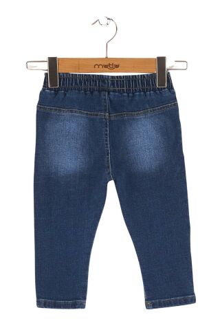 Mutlu Kids Erkek bebek Pantolon ORTA MAVİ - 9 Ay