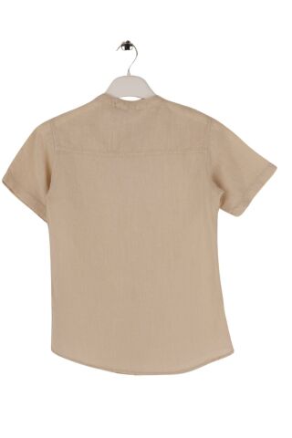 Mutlu Kids Hakim Yaka Kısa Kollu Erkek Çocuk Gömlek Bej - 10 Yaş