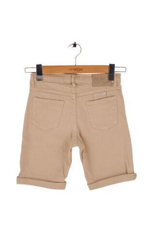 Mutlu Kids Erkek Çocuk Denim Şort Bej - 11 Yaş